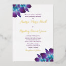 Search for blue orchid wedding invitations Turquoise