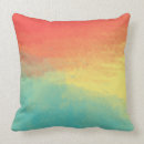 Search for teal and coral cushions Ombre