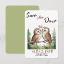Search for owls save the dates Marriage