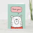 Search for cute bear valentines day cards I love you
