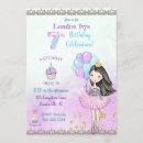 Search for 7th cupcake birthday invitations Pink