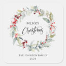 Search for winter berries stickers Watercolor