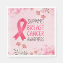 Search for breast cancer napkins Flowers