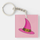 Search for pink hat key rings Witch