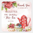 Search for polka dots birthday stickers Red