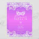 Search for purple masquerade invitations Ball
