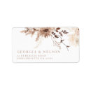 Search for bohemian wedding return address labels Floral