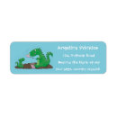 Search for cartoon dinosaur return address labels Animal
