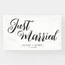 Search for just married banners Newlyweds