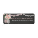 Search for chalkboard mason jar return address labels Floral