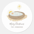 Search for jesus in the manger stickers Baby