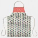 Search for turquoise pattern aprons Vintage