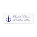 Search for nautical return address labels Anchor