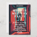 Search for detective invitations Murder mystery
