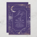 Search for starry baby shower invitations Crescent moon