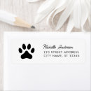 Search for paws return address labels Puppy