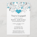 Search for turquoise engagement party invitations Flowers