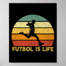 Search for vintage soccer posters Black