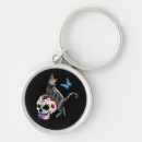 Search for skull with butterflies key rings Skeleton