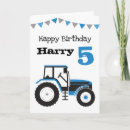 Search for tractor birthday cards Blue