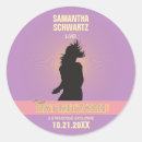 Search for bats round stickers Purple