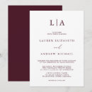 Search for simple monogram wedding invitations Minimalist