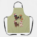 Search for for dog lover aprons Santa