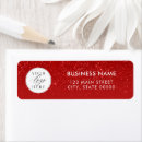 Search for business logo return address labels Red