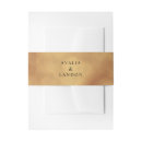 Search for gold foil wedding invitation belly bands Elegant
