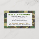 Search for army business cards Hunting