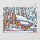 Search for snowy postcards Cabin