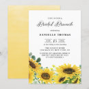Search for sunflower bridal brunch invitations Watercolor
