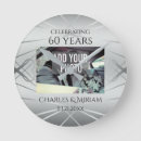Search for 60th wedding anniversary clocks Unique