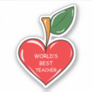 Search for cartoon apple stickers Red