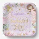 Search for enchanted forest paper plates Flutter and twirl