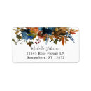 Search for blue orange return address labels Floral
