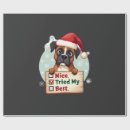 Search for boxer dog wrapping paper Funny