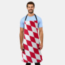 Search for red check gingham aprons Red and white