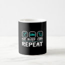 Search for eat sleep code repeat mugs Funny