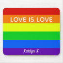 Search for gay pride mouse mats Love is love