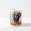 Search for african elephant mugs Watercolor