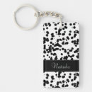 Search for black and white dog key rings Pattern