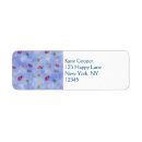 Search for red daisy return address labels Blue