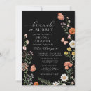 Search for pink black bridal shower invitations Brunch and bubbly