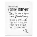 Search for candy buffet signs Bridal shower