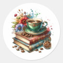 Search for books and tea stickers Flowers