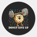 Search for funny donut stickers Workout