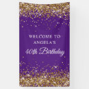 Search for purple gold banners Sparkly