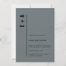 Search for modern grey wedding invitations Minimal