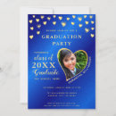Search for royal blue and gold graduation invitations Class of 2025